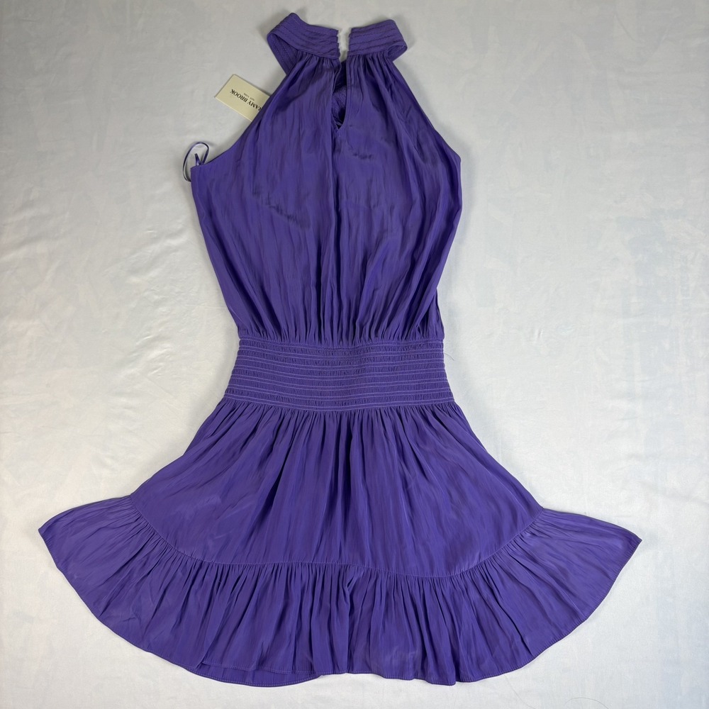 Ramy Brook New York Purple Silk Halter Mini Dress – NWT – Size XS